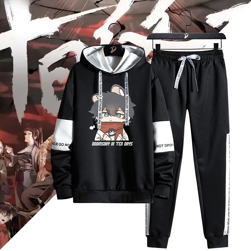 Streetwear Brand Collaborations - Anime Cartoon Collaboration Men's Hoodie Pants