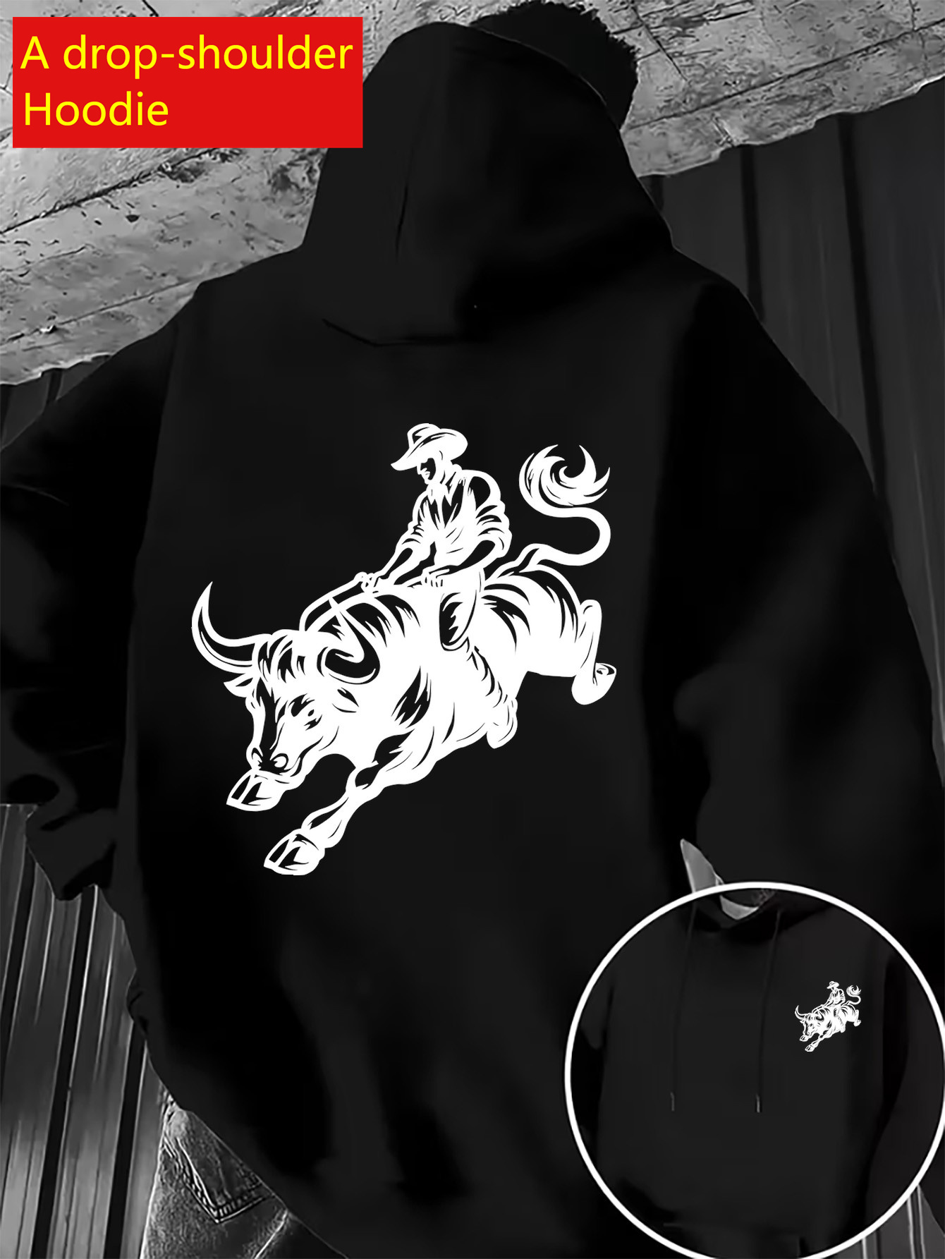 Streetwear Brand Drops - Streetwear Brand Drop Shoulder Hoodie Men