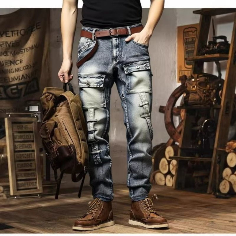 Men's Distressed Washed High S - огляд і ціна Streetwear Brand America