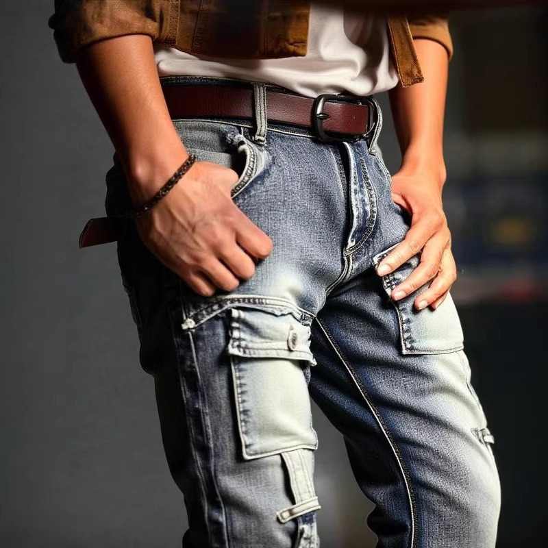 Men's Distressed Washed High S - огляд і ціна Streetwear Brand America