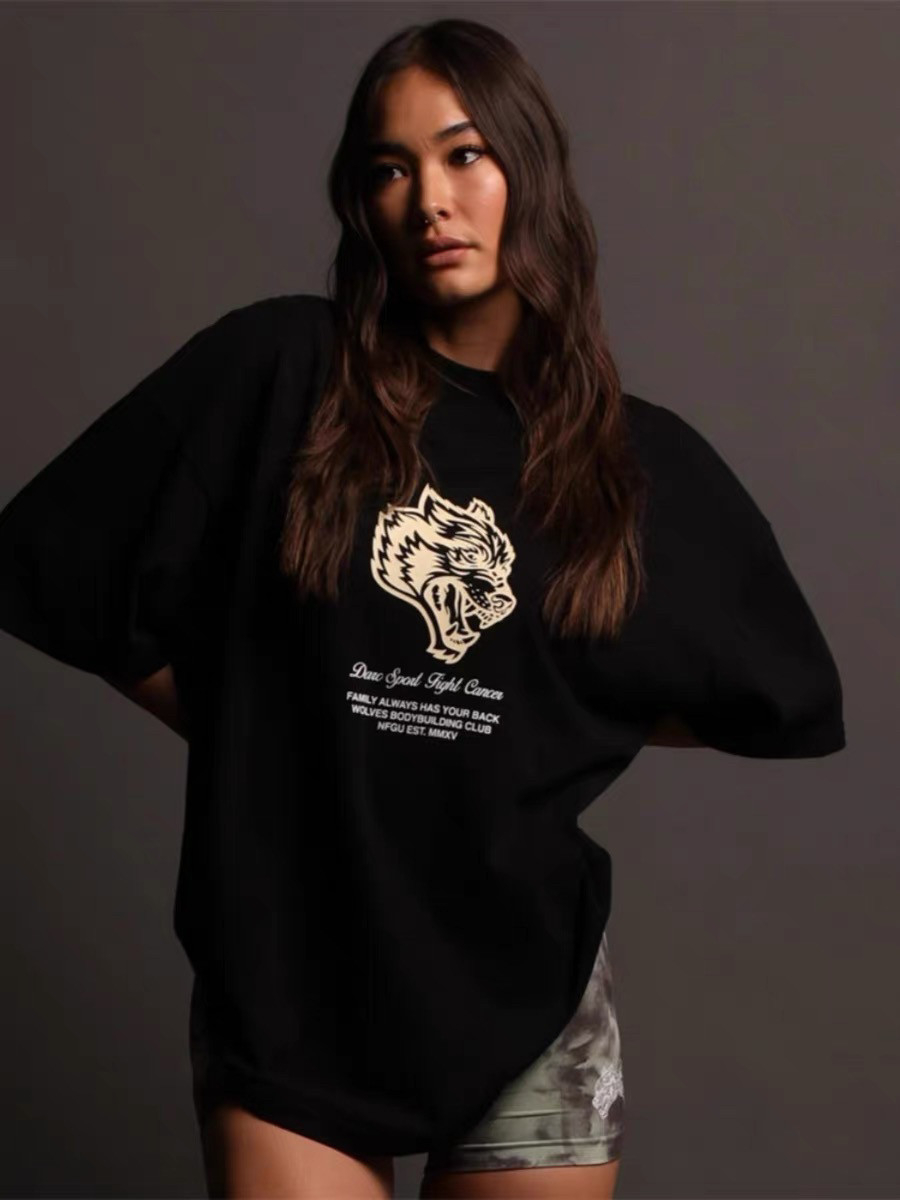 White Classic Wolf Head GYM Fi - огляд і ціна Streetwear Brand Graphics