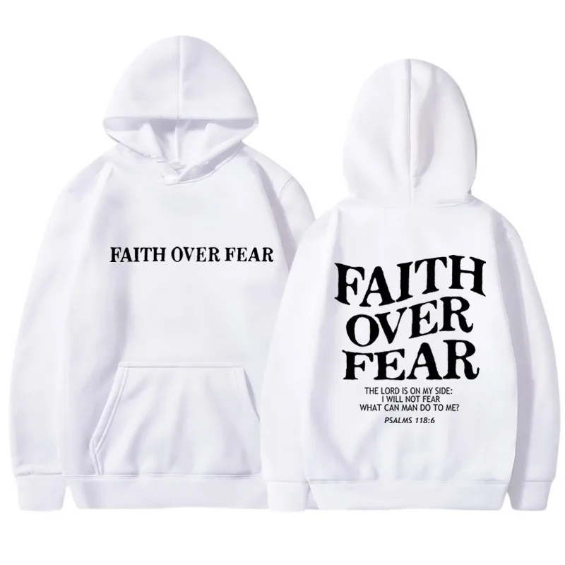 FAITH OVER FEAR Print Hoodies  - огляд і ціна Fear Of God Essential