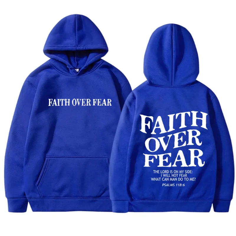 FAITH OVER FEAR Print Hoodies  - огляд і ціна Fear Of God Essential