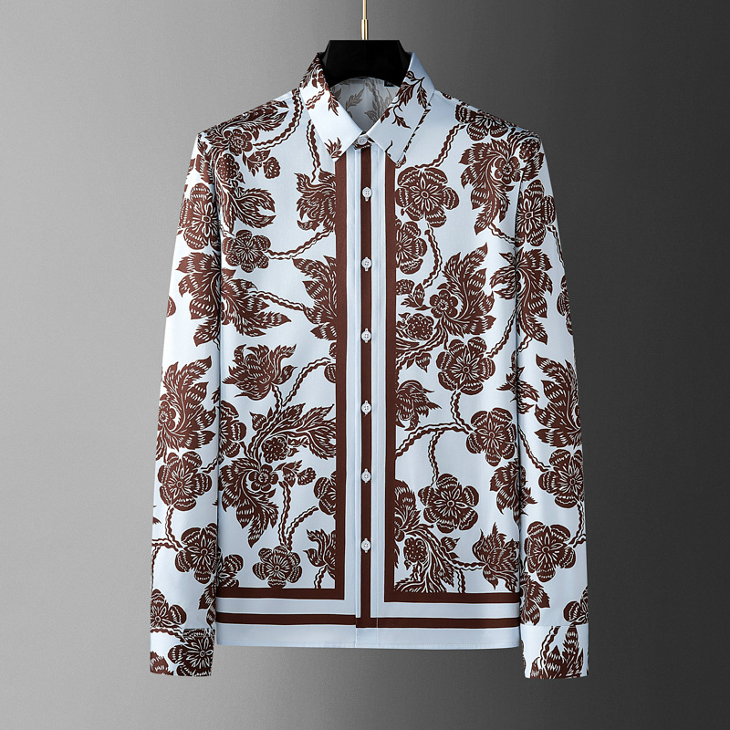Brand Flower Printed Men's Shi - огляд і ціна Streetwear Brand Flower