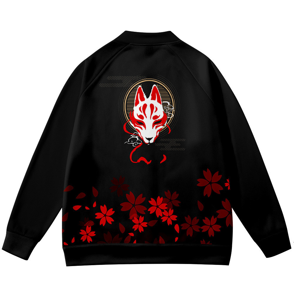 Coats Anime Flower Fox 3D Prin - огляд і ціна Streetwear Brand Flower