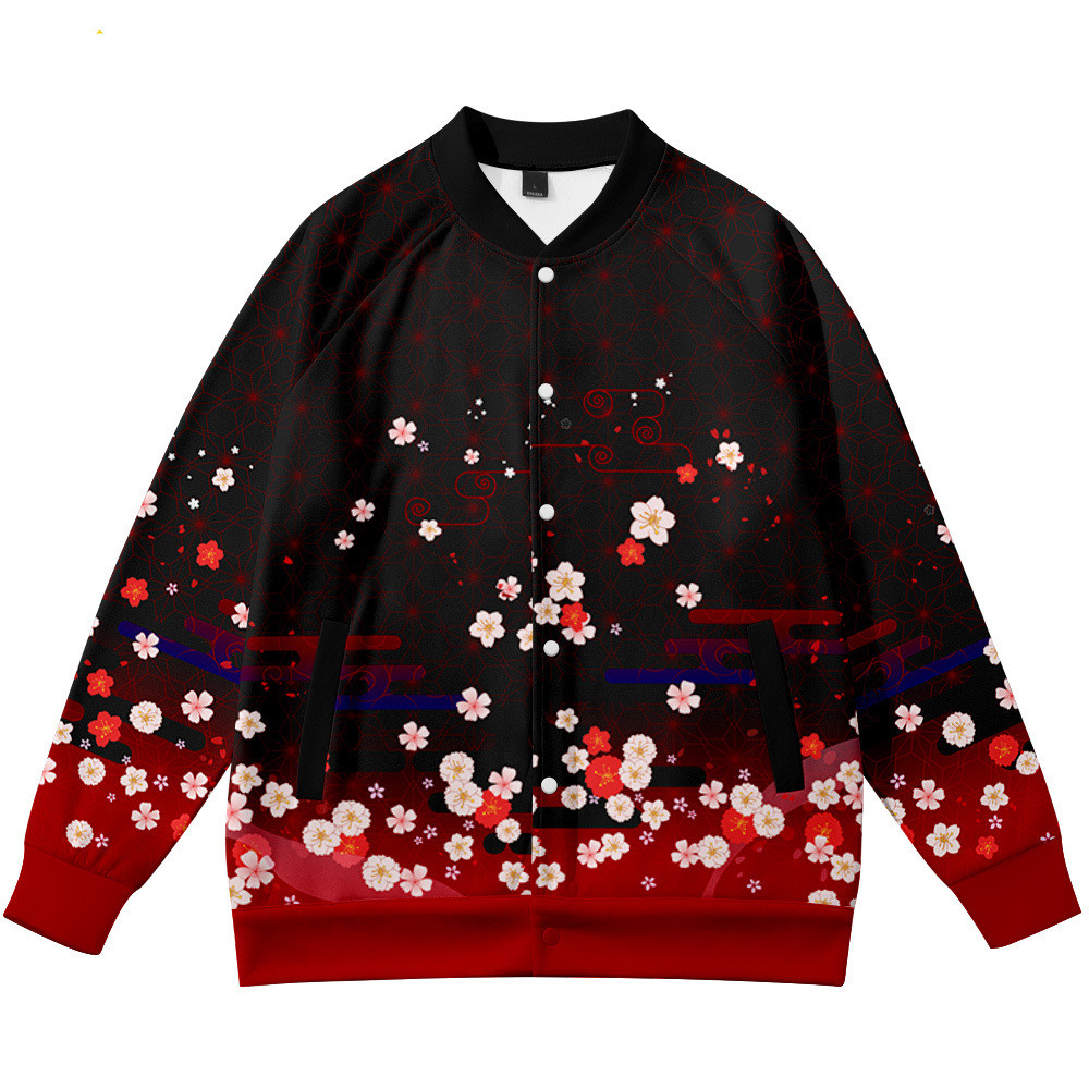 Coats Anime Flower Fox 3D Prin - огляд і ціна Streetwear Brand Flower