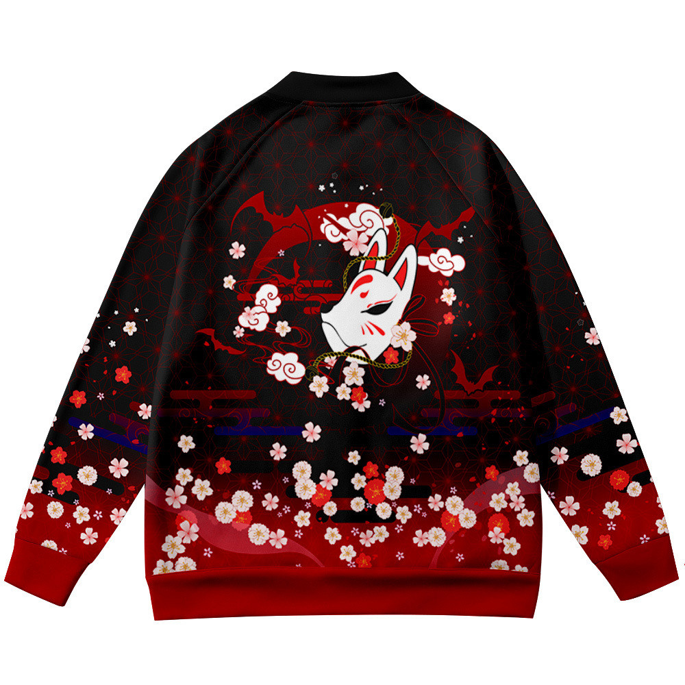 Coats Anime Flower Fox 3D Prin - огляд і ціна Streetwear Brand Flower